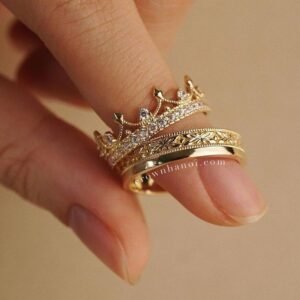 Royal Crown Stacking Ring Set