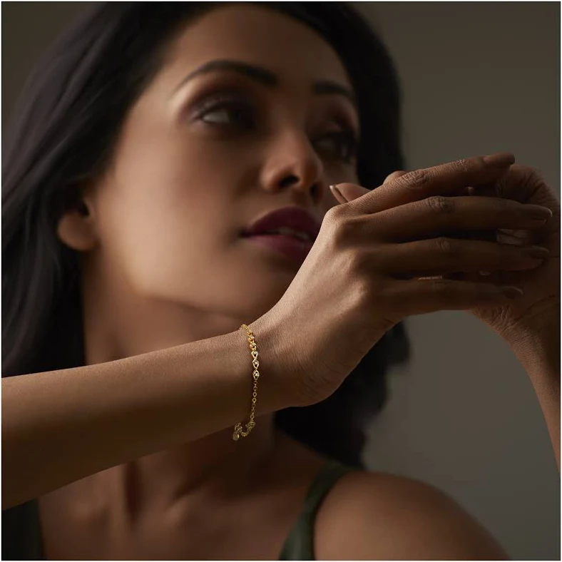 BlueStone Diamond Bracelet In 18Kt Yellow Gold for Women The Helix Bracelet - Image 2