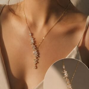 Luxury Gold Crystal Necklace