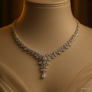 Elegant Leaf Drop Necklace